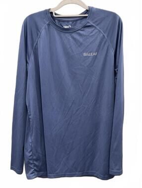Baleaf Mens Long Sleeve Athletic Tee Size L Has A Stain